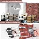 Red Brick Wallpaper Peel and Stick Contact Paper for Wall Faux 3D Brick Self Adhesive Contact Paper Rustic Removable Wallpaper for Fireplace Kitchen Bedroom Bathroom Waterproof 17.3inW 78.7inL