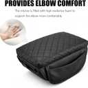 Center Console Armrest Cover Compatible with Ford Bronco Accessories 2021 2022 2023 2024 2025 2/4-Door with Leather Side Pockets Interior Accessories Prevent Scratching