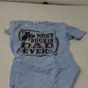 Best Buckin Dad Ever Shirt Funny Fathers Day Rodeo Gift T-Shirt, S