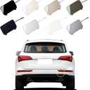 Car Rear Bumper Tow Hook Cover Compatible with Audi Q5 2008 2009 2010 2011 2012 2013 2014 2015 2016 2017 8R0807449 8R0807450 Trailer Cover Towing Eye Cap Gray Left Driver Side