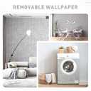 Gray Grasscloth Peel and Stick Wallpaper Texture Contact Paper 17.3"x120" Vintage Wallpaper Removable Waterproof Wall Paper for Room Walls Cabinets Furniture Drawers Desk