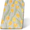 A5 Lined Fabric Notebook  200 Pages, 120GSM, Embossed Cover, Thick Daolin Paper, No Ink Bleed (tulip)