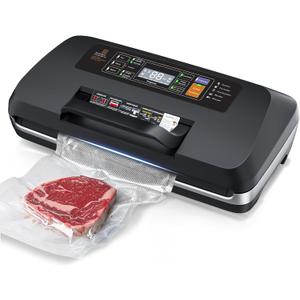 95kpa Vacuum Sealer Machine,Commercial Fully Automatic Food Sealer,10-in-1 Functions & Powerful Sealing System with Double Heat Seal