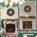 6 FT Christmas Green Garland with Lights Artificial Christmas Garland Wreath Decorated with Pine Cones Red Ball Ornaments for Xmas Holiday Mantle Fireplace Wall Table Indoor Outdoor Decoraiton (Style 2)