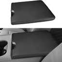 INTGET Center Console Armrest Cover for 2026 Ford F150 Accessories 2015-2023 2024 2025/for F250 F350 F450 F550 2017-2026 40/20/40 Jump Seat Car Arm Rest Lid Seat(black stitches, 2015-2026 Jump Seat)