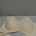 Minimizer Bras for Women Wireless Sports Bras with Support Comfortable Smoothing Everyday Bra (32C-46DD) (42C, Beige)