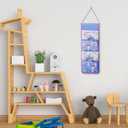 Cute Cartoon Wall Hanging Storage Bag, 4-Pocket Over-The-Door & Wall Home Storage Shelves, Decorations for Kids Bedroom
