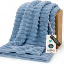 Bedsure GentleSoft Fall Throw Blanket for Couch - Cozy Soft Blankets for Women, Cute Small Throws for Girls, Blue, 50x60 Inches