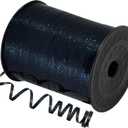 2 x 500 Yard Black Curling Ribbon, 1/5 Inch Shiny Christmas Curly Ribbon for Gift Wrapping, Balloon String, Wedding Birthday Party Decor, Florist Flower Crafting (1 Roll)