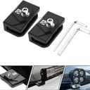 Ditch Light Brackets, 2PCS Hood Mount Light Brackets Universal Adjustable Aluminum Alloy Pillar Hood Led Work Light Pods Mount Bracket Kit for Truck SUV Cars, No Need Drilling