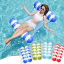 SLOOSH Hammock Pool Floats Adults, 4-in-1 Multi-Purpose Inflatable Pool Floaties PVC Water Hammock Lounge Floaties