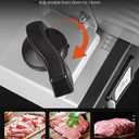 OSTBA Meat Slicer Electric Deli Food Slicer with Child Lock Protection, Removable 7.5’’ Stainless Steel Blade and Food Carriage, Adjustable Thickness Food Slicer Machine for Meat, Cheese, Bread(150W)