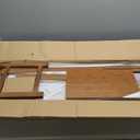 Shoe Bench with Hidden Drawer and Side Holder, 2 Tier Entryway Bench with Storage 39.4 in, Bamboo Shoe Rack with Cushion for Entryway Hallway Living Room Bedroom