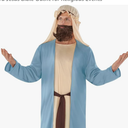 Morph Joseph Costume Men Biblical Nativity Costume Adult Shepherd Jesus Bible Outfit for Religious Events, M