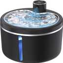 Cat Water Fountain Cordless, 108oz/3L Pet Fountains for Cats Indoor with Stainless Steel Tray, Battery Operated Cat Drinking Fountain with Motion Sens