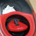 O-Cedar EasyWring Microfiber Spin Mop, Bucket Floor Cleaning System, Red, Gray, Standard