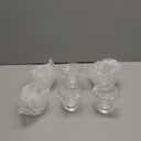 Youngever 6 Pack Plastic Martini Glasses, 10 Ounce Shatterproof Martini Cups, Stemless Martini Glasses