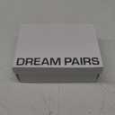 DREAM PAIRS Women's Square Open Toe Block Heels Two Strap Slip On High Heeled Slides Sandals (11, Clear)