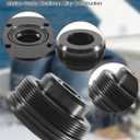 Trim Tilt Cap with Seals Fit for Yamaha Large V6 3.3L 200-225-250-300 HP F200-F300 HPDI OX66 1996-2018 Replace 61A-43811-00-00, 2Pcs