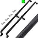 2 Playground Safety Handles Glow-in-The-Dark Non-Slip Handle 38 Inch Swing Set Ladder House Tree House Toy Structure, Large, Black