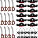36pcs Pirate Accessories, Pirates Cosplay Pirate Eye Mask Hat Knife Swords Costume for Dressing Ball Cosplay Theatre