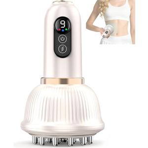 Lymphatic Drainage Massager & Anti Cellulite Massage Tool, Helps Reduce Stretch Marks, Body Sculpting Machine with Microcurrent, Light, Heat & Vibration