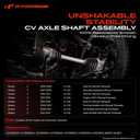 A-Premium CV Axle Shaft Assembly Compatible with Mazda 3 2006-2013, 5 2006-2010 2012-2015, 2.0L 2.3L 2.5L, Manual Transaxle Only, Front Right Passenger Side, Replace# GG2825500F, GG3125500F