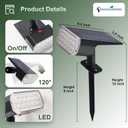 DINGLILIGHTING Waterproof Solar Lights Outdoor: IP65 Led Spot Light Decorations for Garden - 3 Lighting Modes Solar Powered for Yard - Dust to Dawn Uplighting Landscape Pathway Drive Patios 6PC Warm