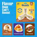 N-Bone Quado Interactive Chew, Peanut Flavor, Average Joe, 2.8oz, Natural, Medium (Pack of 1) (EXP 08/02/27)