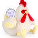Chicken Stuffed Animal, Microwavable Stuffed Animals Heating Pad for Period Cramps, Cuddly Chicken Plush Toys for Warmth & Comfort, Rooster Plushies Gifts for Adults Kids