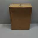 28" Tall Farmhouse Table Lamp with USB C+A Ports and AC Outlet, 3 Way Touch Control Rustic Bedside Lamp for Bedroom, Brown Vintage Nightstand Lamp for Living Room Office