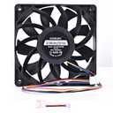 12025 Cooling Fan 120mm 25mm DC 12V 4Pin PWM Ball Bearing Brushless 4000RPM High 155 CFM for DIY Computer PC Case Fan