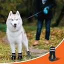 DcOaGt Dog Shoes for Small Medium Large Puppy, Waterproof Anti-Slip Dog Boots & Paw Protectors for Winter Snow Hot Pavement, Breathable Dog Booties for Hiking Walking Outdoor, Black 4PCS, Size 4