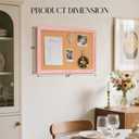 Cork Board Bulletin Board, 24"x18" Corkboard for Wall
