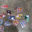 Sneaker Shoes Party Decorations Sports Theme Banners Sport Shoes Birthday Baby Shower Decor Supplies, Set of 4 