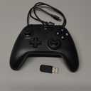 ECHTPower Wireless PC Gaming Controller - Hall Effect Joystick, 2.4G & Wired 1000Hz Polling Rate, 800mAh Battery, Adjustable Turbo/Vibration - for PC/Switch/iOS/Android (Black)