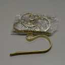 Haute Decor The Original Mantle Clip Stocking Holder - 4 Pack (Glitter Gold) - Hang Christmas Stockings Safely and Securely from Mantels Up to 3 Inches Thick