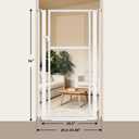 NiceTCU 56” Extra Tall Cat Gate for Doorway, 28-38" Wide Clear Gate