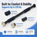 Pull Up Bar for Doorway, Adjustable Door Frame Pull Up Bar with 220 lbs Capacity, No Screw Chin Up Bar for Home Gym Strength Training, Fits 25"–39" Door Frames and Walls
