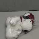 Aurora Festive Peanuts Winter Plaid Snoopy Stuffed Animal - Officially Licensed Toys for All Snoopy Fans - Nostalgic Gift for Adults and Birthday Celebrations - White 10 Inches