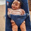 BabyBjrn Bouncer Bliss, Midnight Blue, Woven, Classic Quilt | 2-in-1 AdjustableBaby Bouncer Seat and Toddler Chair, Newborn to Toddler (8-29 lbs), 4 Positions, Lightweight & Portable