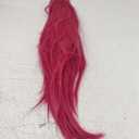 FantaLook Long Straight Hot Pink Cosplay Wig with 2 Ponytails for Halloween Party Costume Small Size