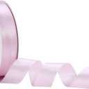2 x Pink Satin Ribbon 1 Inch x 50 Yards – Soft Double Faced Ribbon for Baby Shower Gifts, DIY Bows & Girl Party Wrap
