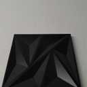 12 Pack 3D Wall Panels for Interior Wall Decor,PVC Textured Wall Panel for Home and Office Interiors, Black, 12"x12", Covers 11 Sq.Ft.