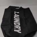 DOKEHOM 90L Large Laundry Basket, Collapsible Laundry Bag, Freestanding Tall Clothes Hamper, Foldable Washing Bin (Black)