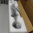 Farmhouse Dining Room Light Fixtures Over Table, Black Pendant Lights for Kitchen Island, 4 Light Linear Chandelier Lighting with Wood (Clear Glass Shade)