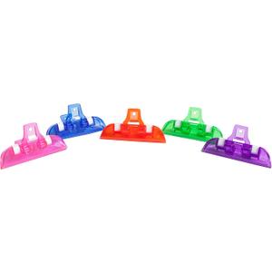 Multi-Clips, Plastic, Assorted Bright colors, 5-Count