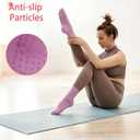 6 Pack Pilates Grip Socks for Women Striped Non-Slip Yoga Socks | Grippy Barre Workout Socks for Ballet Dance Barefoot Workout