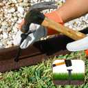 200 Count Plastic Landscape Edging Anchoring Stakes 8-Inch Garden Lawn Yard Landscaping Spikes for Paver Edging, Weed Barrier, Tent, Artificial Turf & More