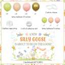 Silly Goose Baby Shower Decorations A New Silly Goose Is About To Be On The Loose Backdrop Banner Balloon Garland Kit Cute Goose Floral Gender Reveal Decor Geese Fun Farm Animal Flower Party Supplies